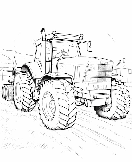 150+ Color Page Tractor Printable 35