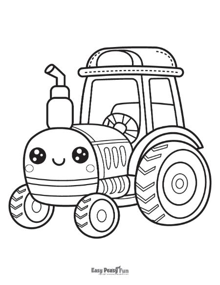 150+ Color Page Tractor Printable 40