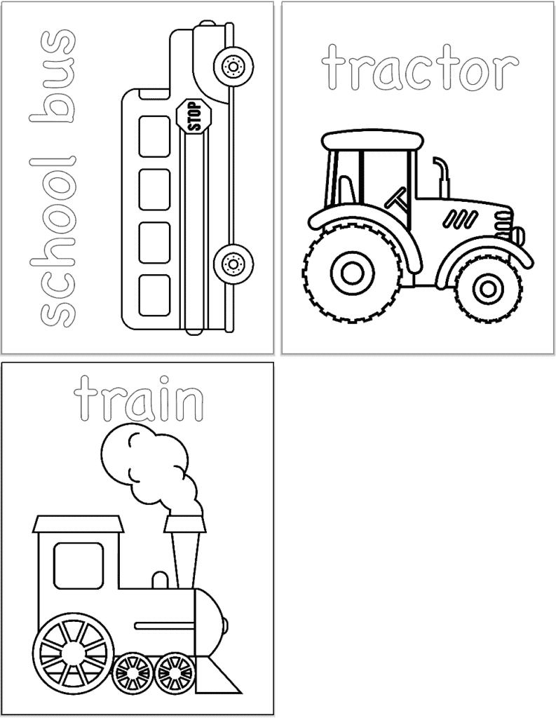 150+ Color Page Tractor Printable 43