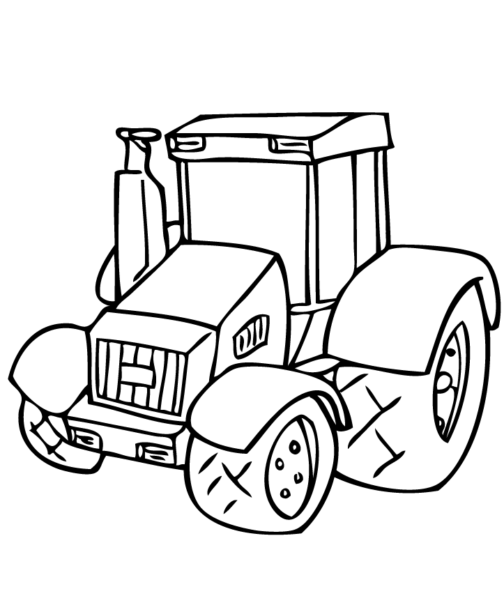 150+ Color Page Tractor Printable 59