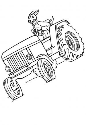 150+ Color Page Tractor Printable 64