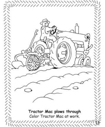 150+ Color Page Tractor Printable 70