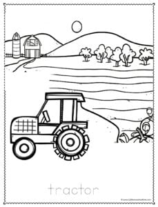 150+ Color Page Tractor Printable 73