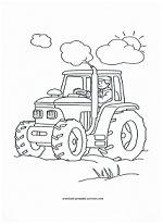 150+ Color Page Tractor Printable 75