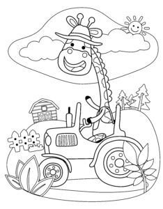 150+ Color Page Tractor Printable 90