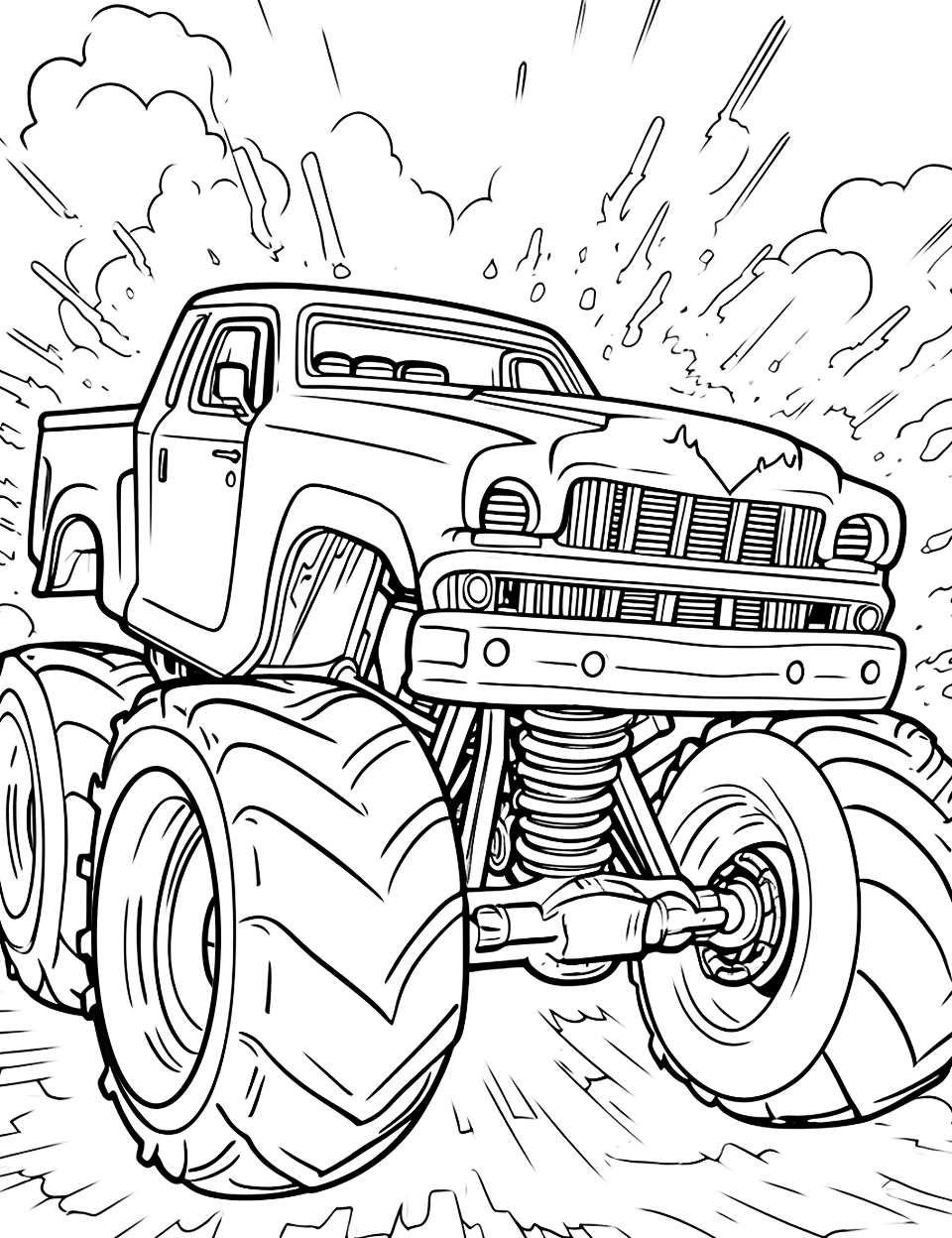 150+ Color Page Tractor Printable 93