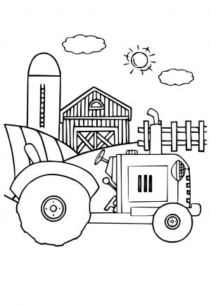 150+ Color Page Tractor Printable 97