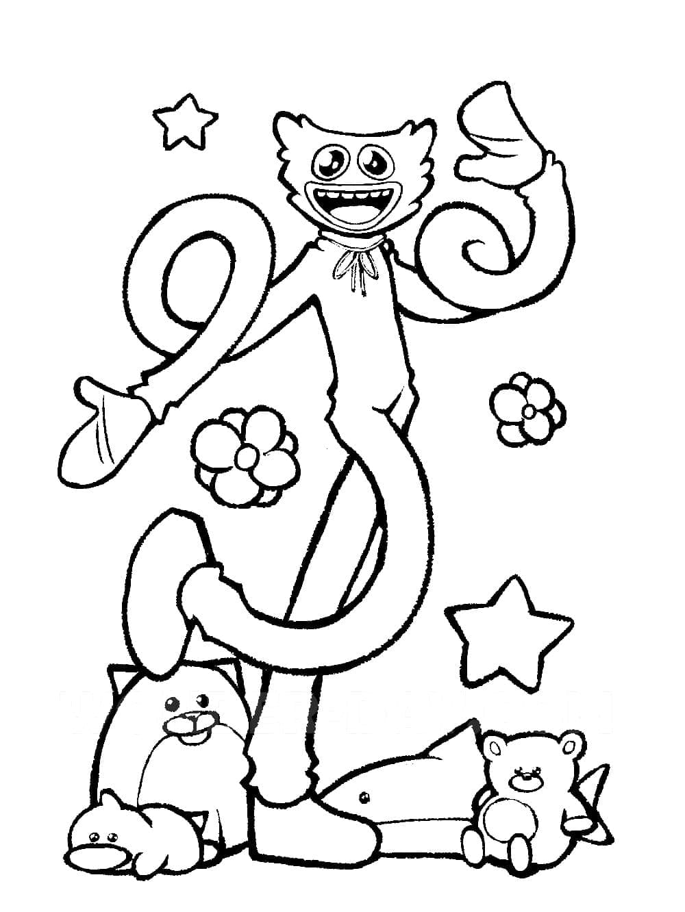 150+ Huggy Wuggy Coloring Pages FREE Printable 108