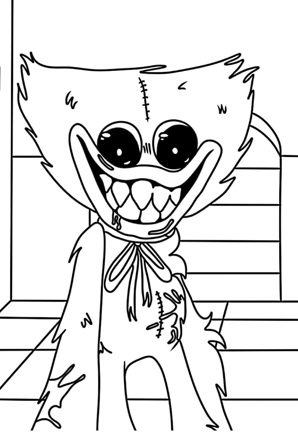 150+ Huggy Wuggy Coloring Pages FREE Printable 118