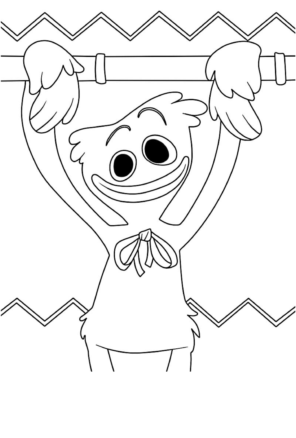 150+ Huggy Wuggy Coloring Pages FREE Printable 120