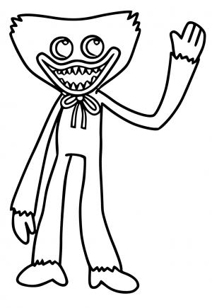 150+ Huggy Wuggy Coloring Pages FREE Printable 13