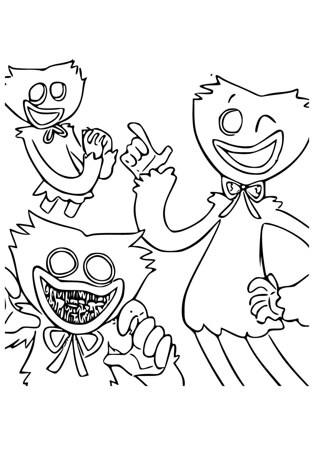 150+ Huggy Wuggy Coloring Pages FREE Printable 130