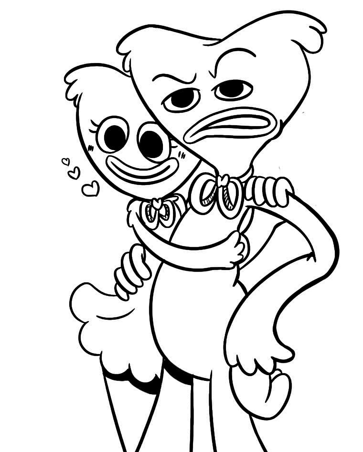 150+ Huggy Wuggy Coloring Pages FREE Printable 140