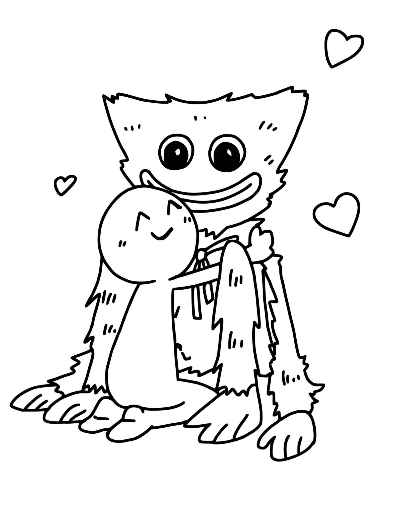 150+ Huggy Wuggy Coloring Pages FREE Printable 151