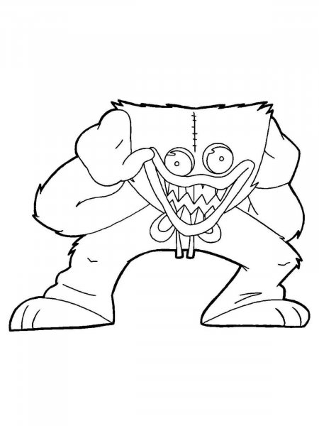 150+ Huggy Wuggy Coloring Pages FREE Printable 24