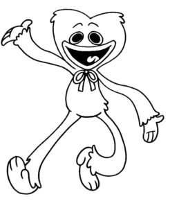 150+ Huggy Wuggy Coloring Pages FREE Printable 4