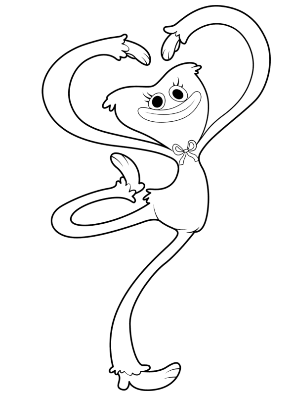 150+ Huggy Wuggy Coloring Pages FREE Printable 49