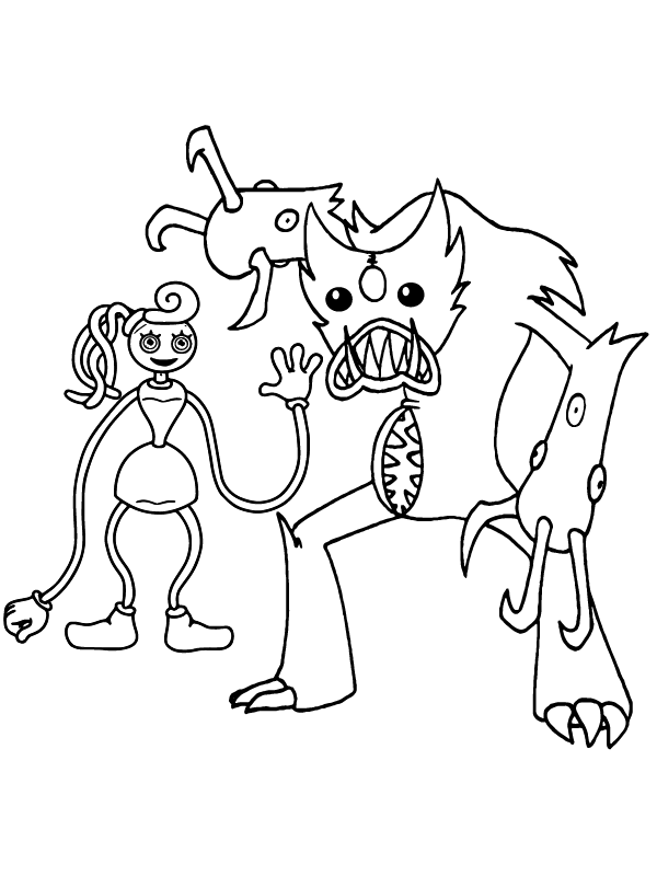 150+ Huggy Wuggy Coloring Pages FREE Printable 57