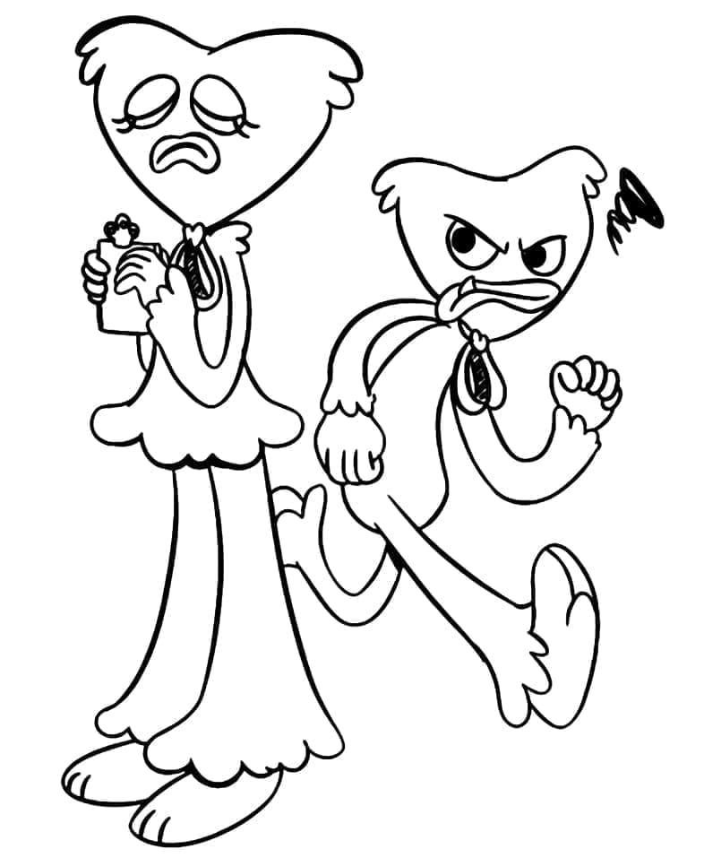 150+ Huggy Wuggy Coloring Pages FREE Printable 69