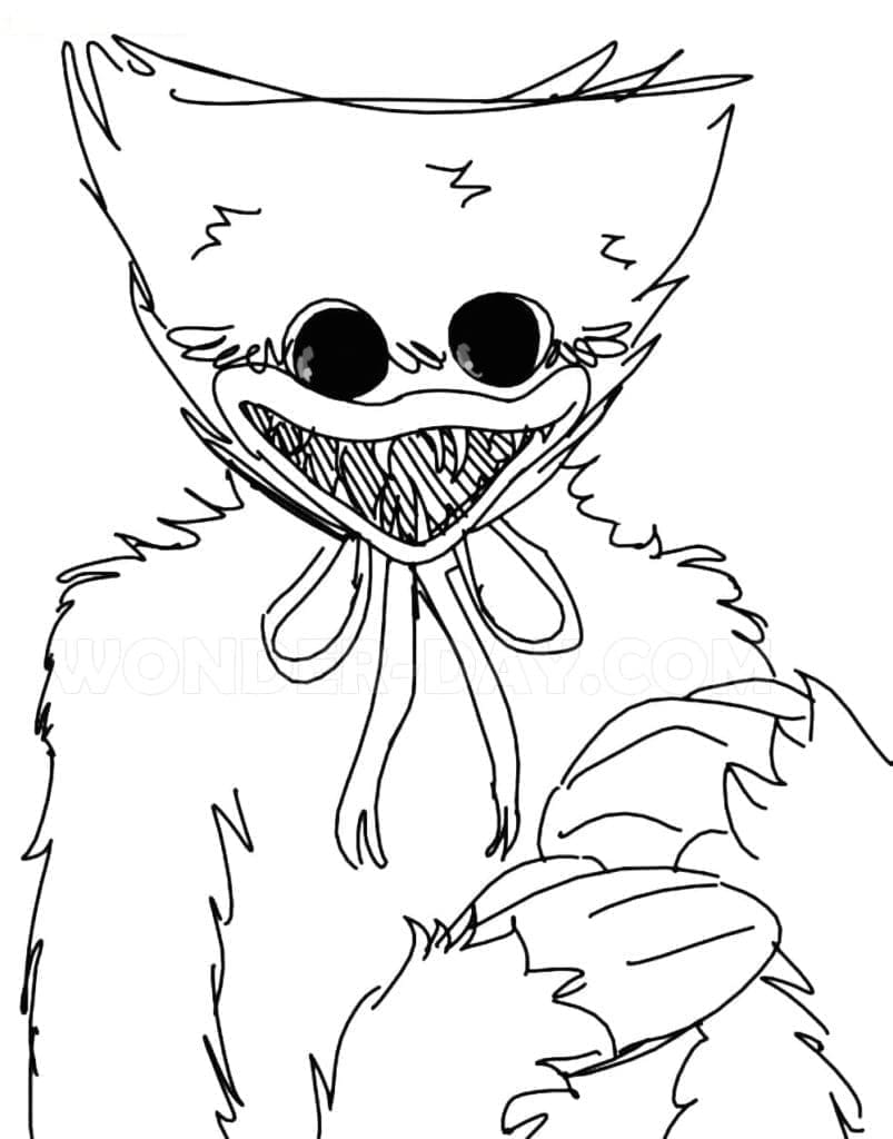 150+ Huggy Wuggy Coloring Pages FREE Printable 81