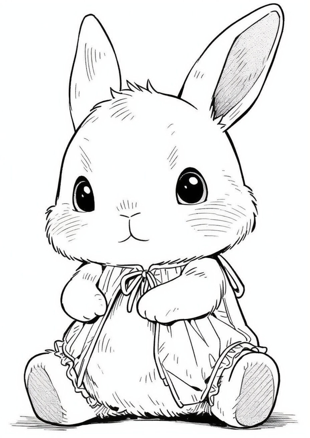 152+ Bunny Ear Coloring Pages Printable 10