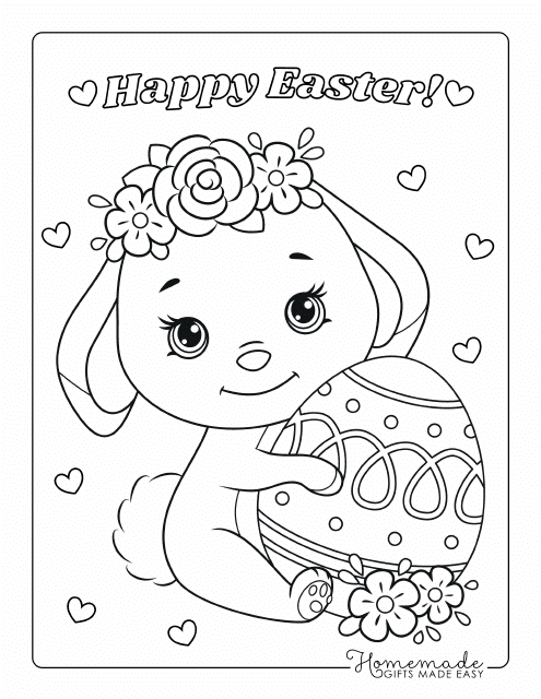 152+ Bunny Ear Coloring Pages Printable 103