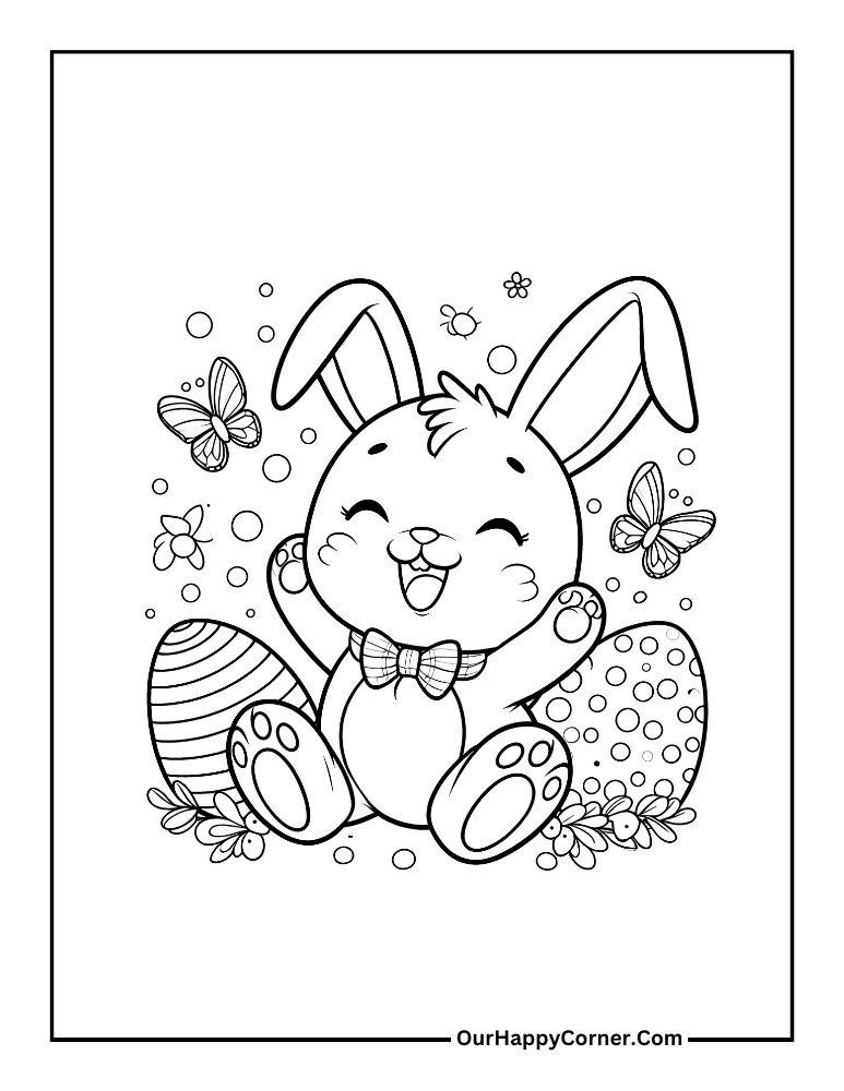 152+ Bunny Ear Coloring Pages Printable 104