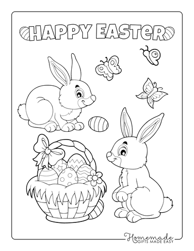 152+ Bunny Ear Coloring Pages Printable 105