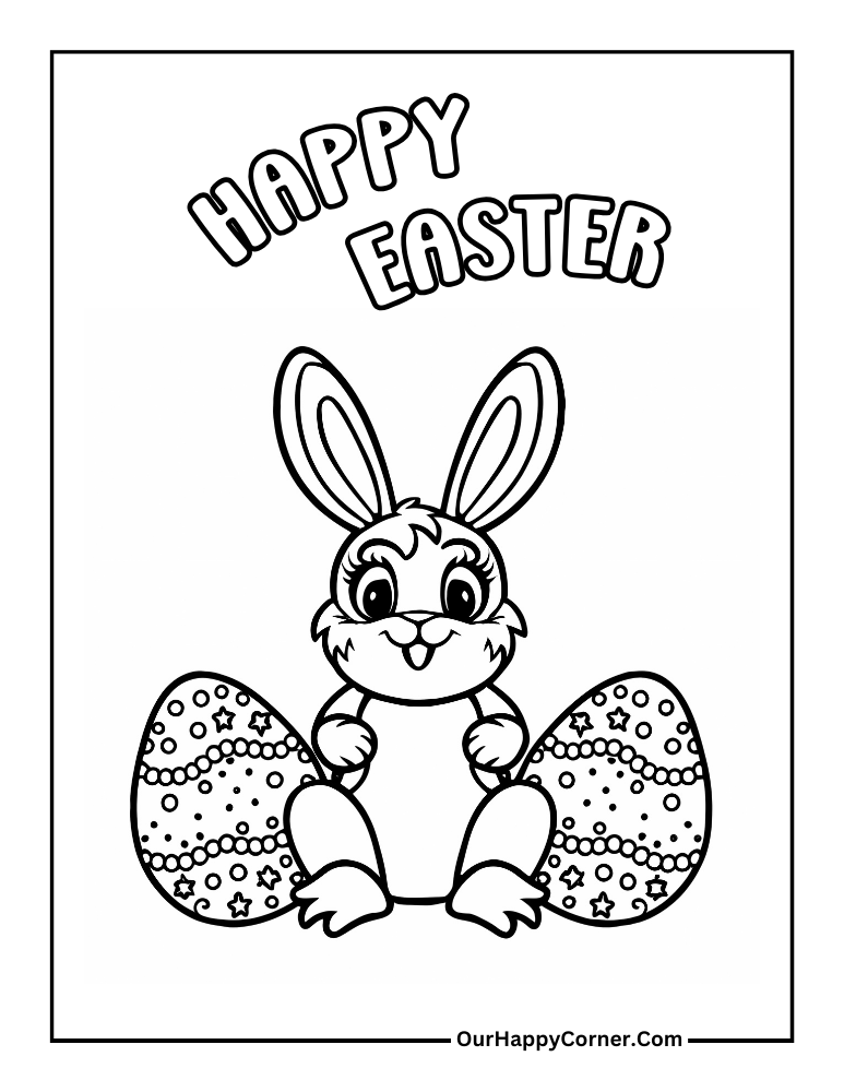 152+ Bunny Ear Coloring Pages Printable 110