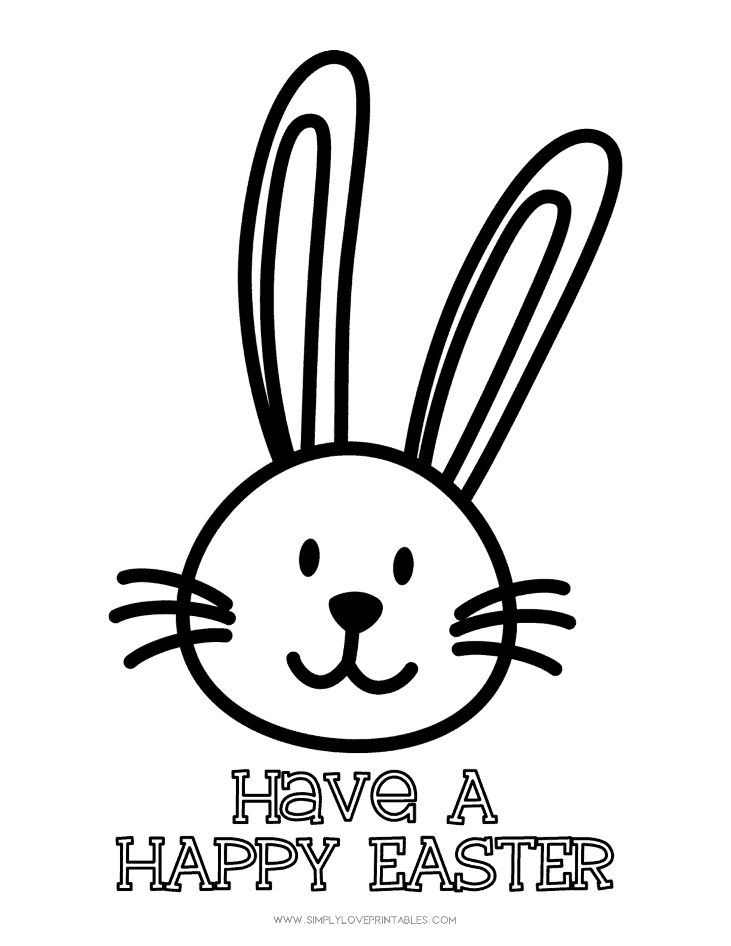 152+ Bunny Ear Coloring Pages Printable 111