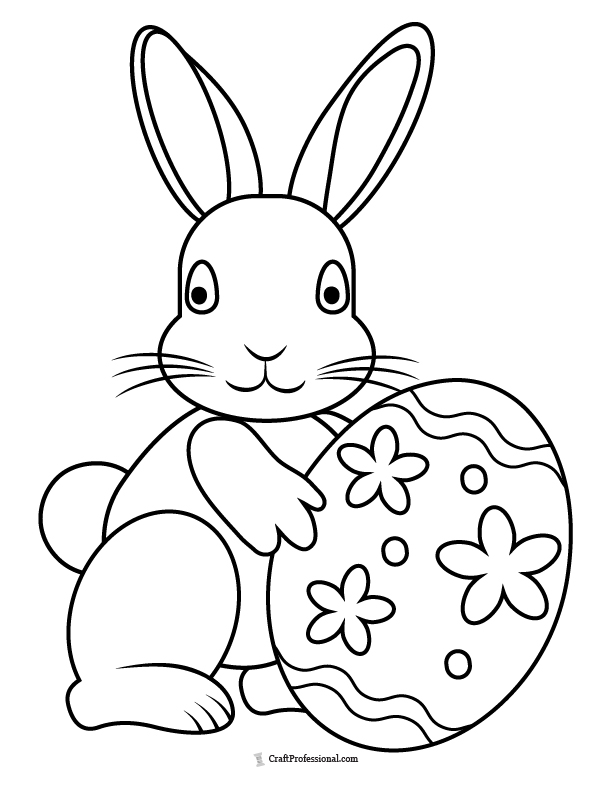 152+ Bunny Ear Coloring Pages Printable 118