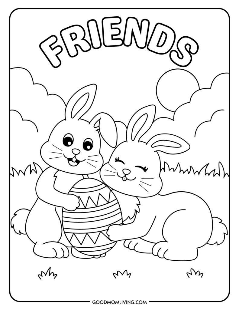 152+ Bunny Ear Coloring Pages Printable 119