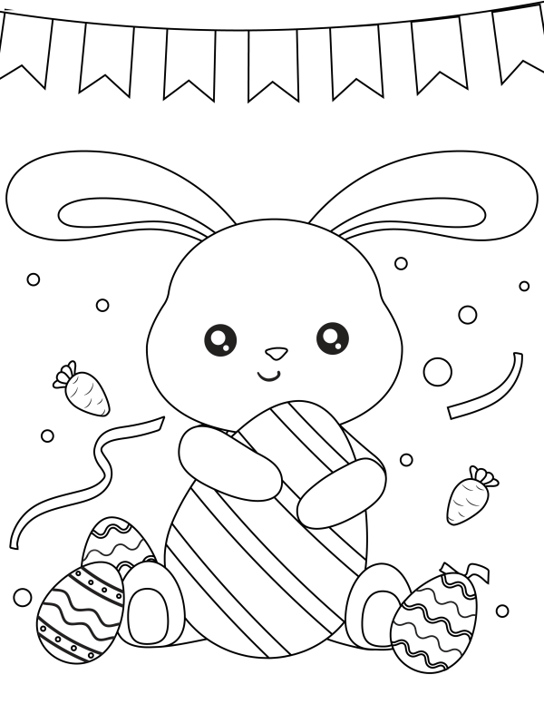 152+ Bunny Ear Coloring Pages Printable 133