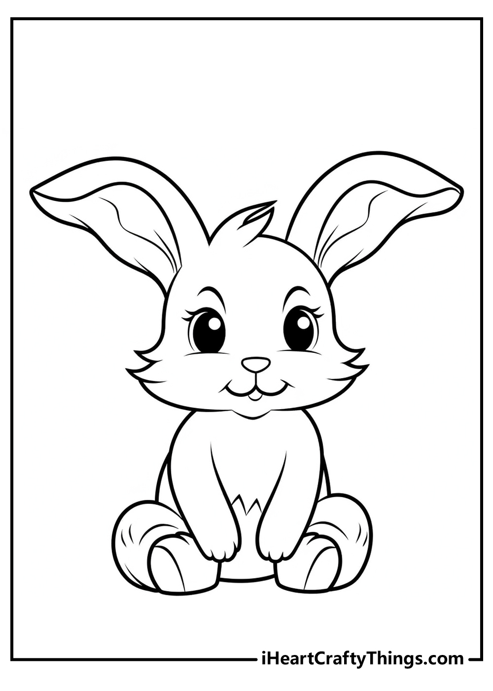 152+ Bunny Ear Coloring Pages Printable 134