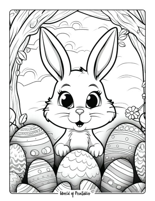 152+ Bunny Ear Coloring Pages Printable 140