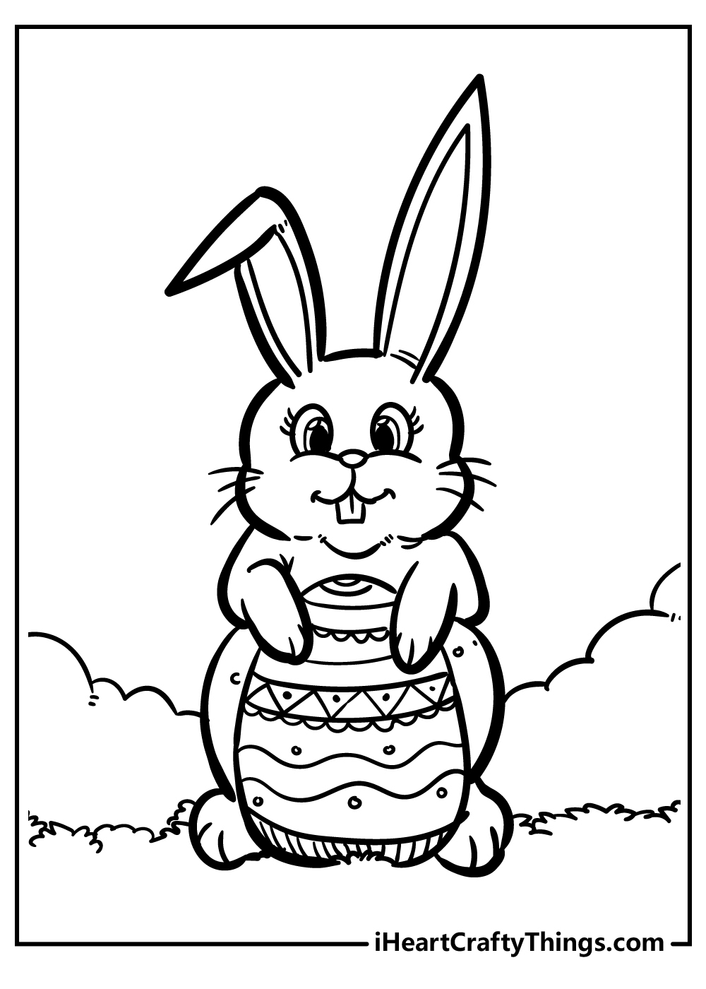 152+ Bunny Ear Coloring Pages Printable 150