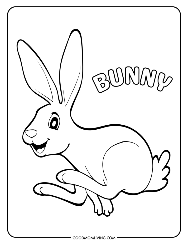 152+ Bunny Ear Coloring Pages Printable 22