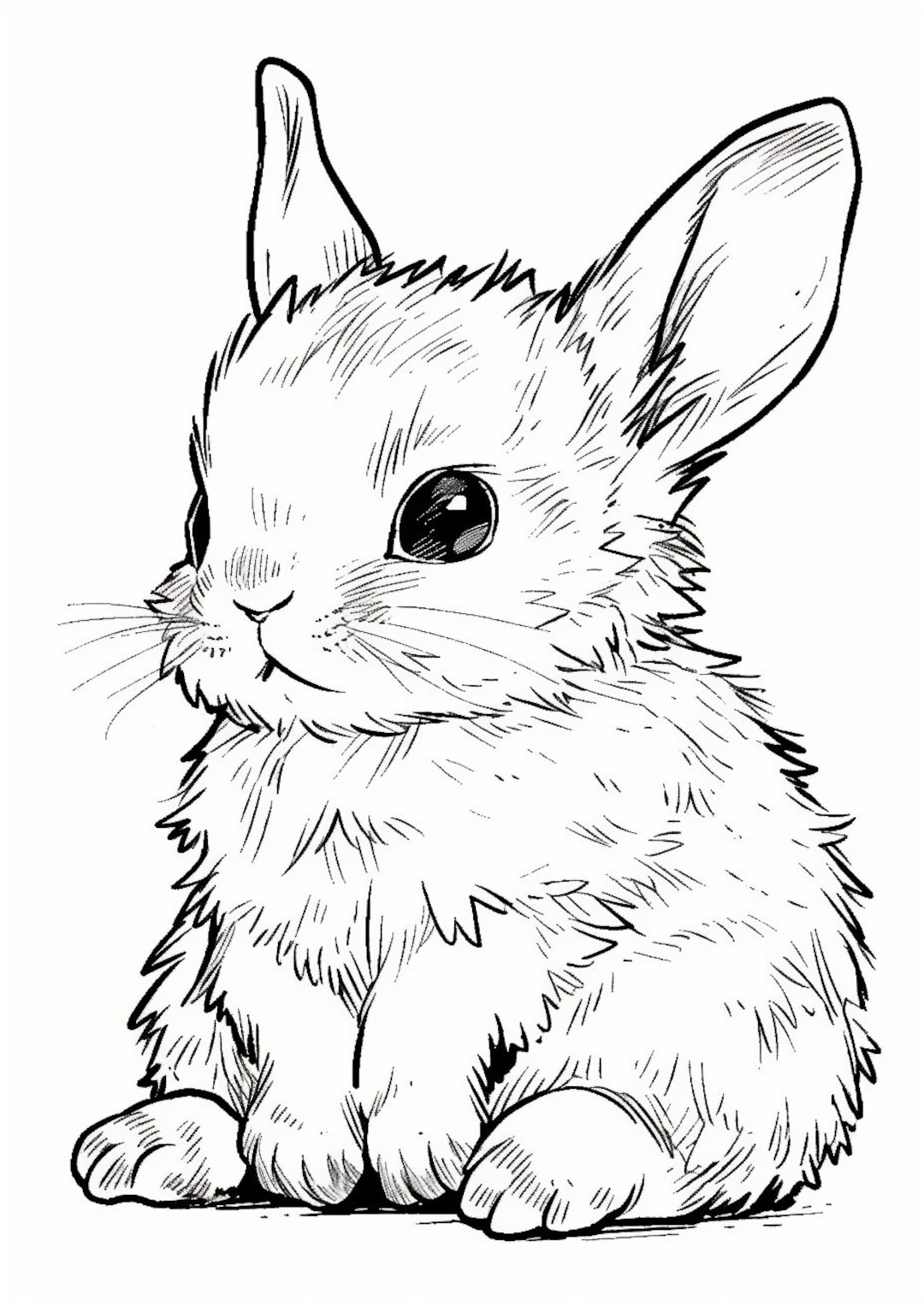 152+ Bunny Ear Coloring Pages Printable 29