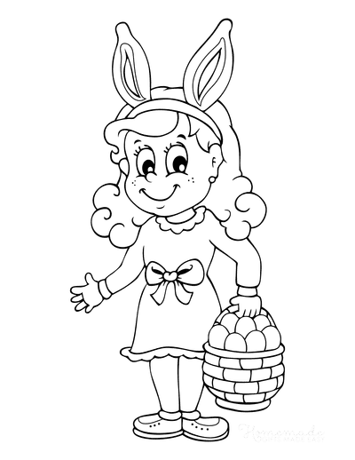 152+ Bunny Ear Coloring Pages Printable 30