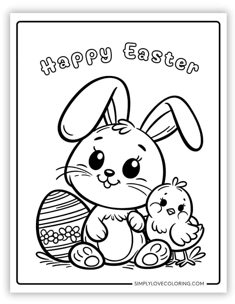 152+ Bunny Ear Coloring Pages Printable 39