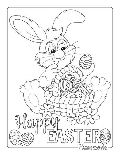 152+ Bunny Ear Coloring Pages Printable 45