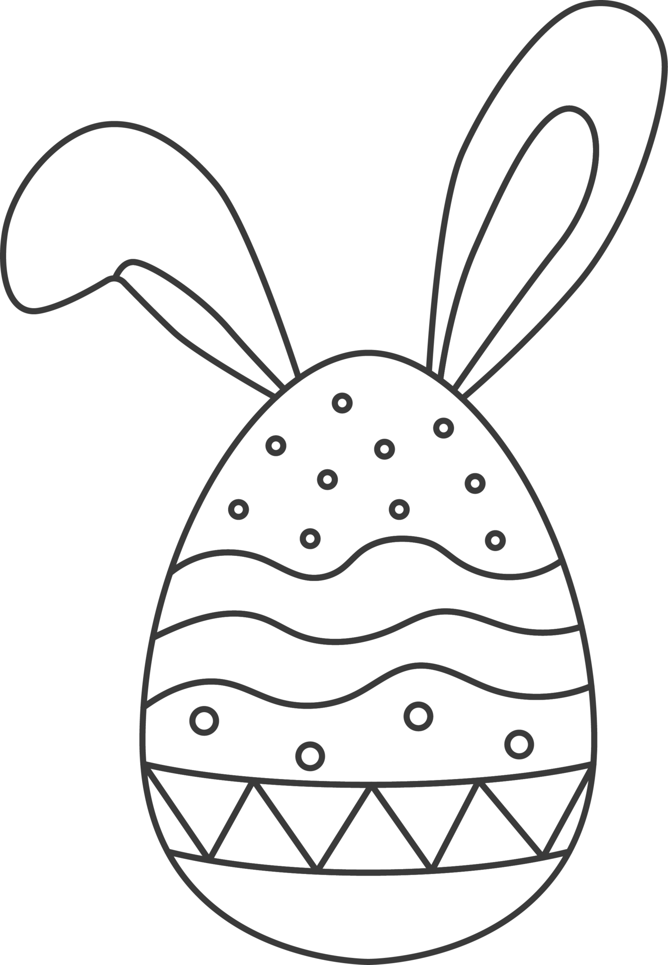 152+ Bunny Ear Coloring Pages Printable 48