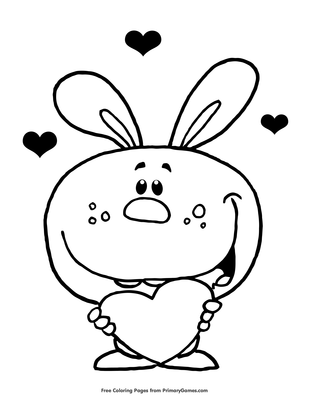 152+ Bunny Ear Coloring Pages Printable 49