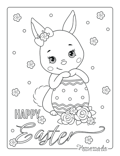 152+ Bunny Ear Coloring Pages Printable 5