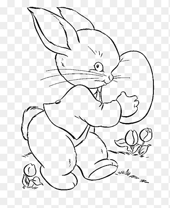 152+ Bunny Ear Coloring Pages Printable 55