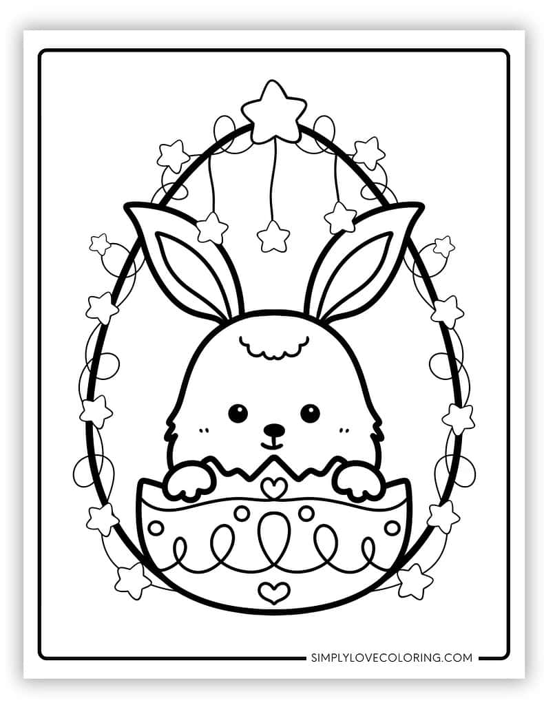 152+ Bunny Ear Coloring Pages Printable 59