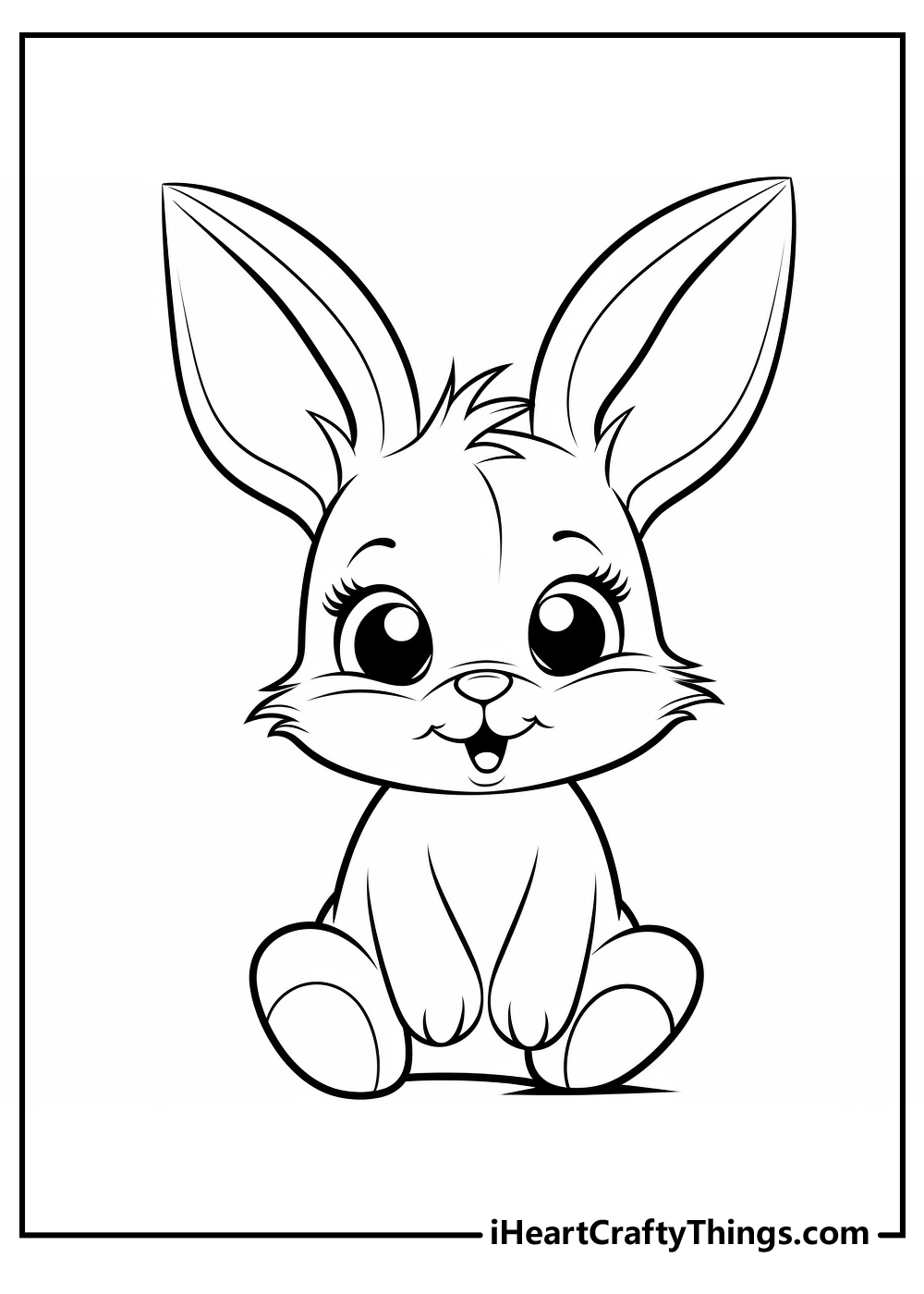 152+ Bunny Ear Coloring Pages Printable 60