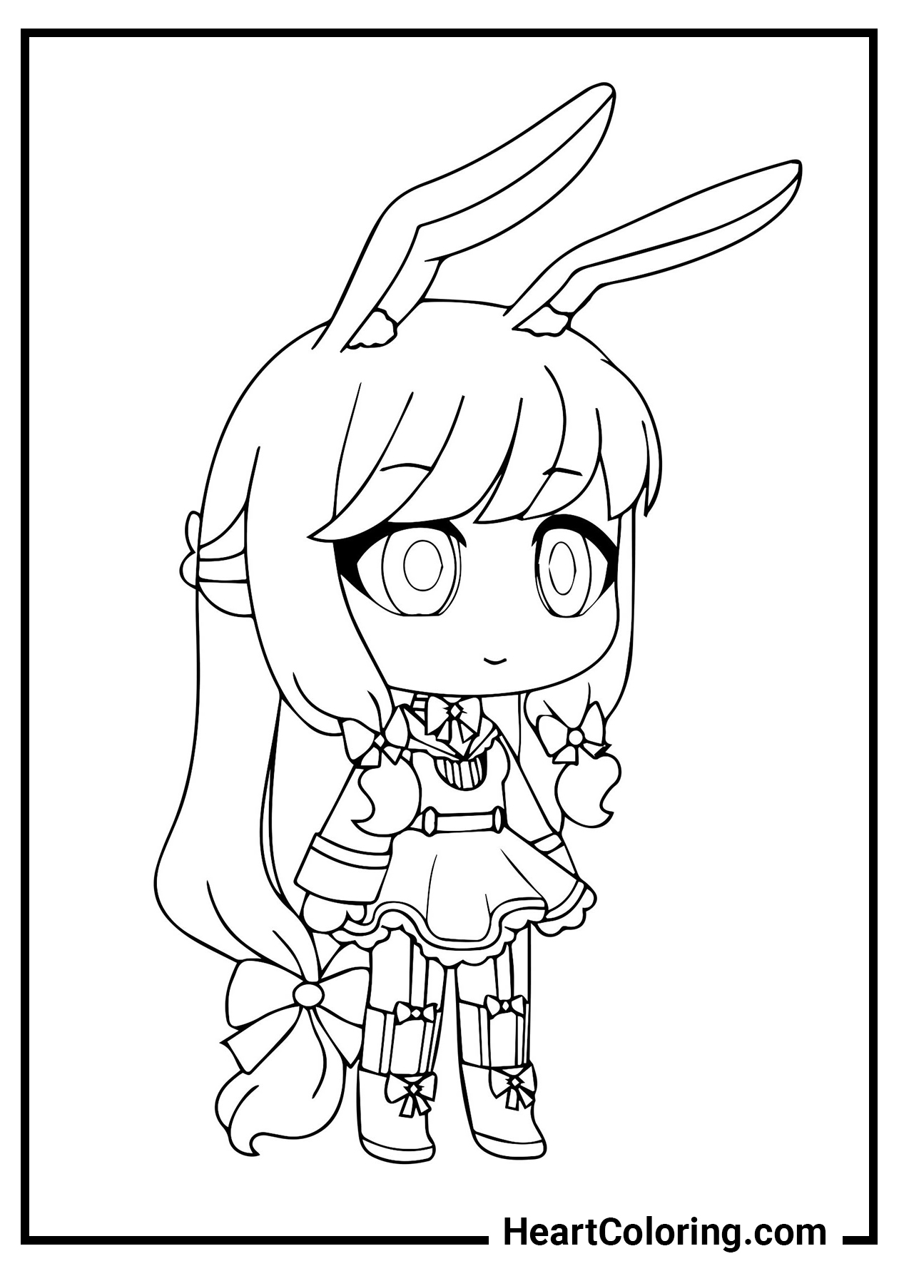 152+ Bunny Ear Coloring Pages Printable 69