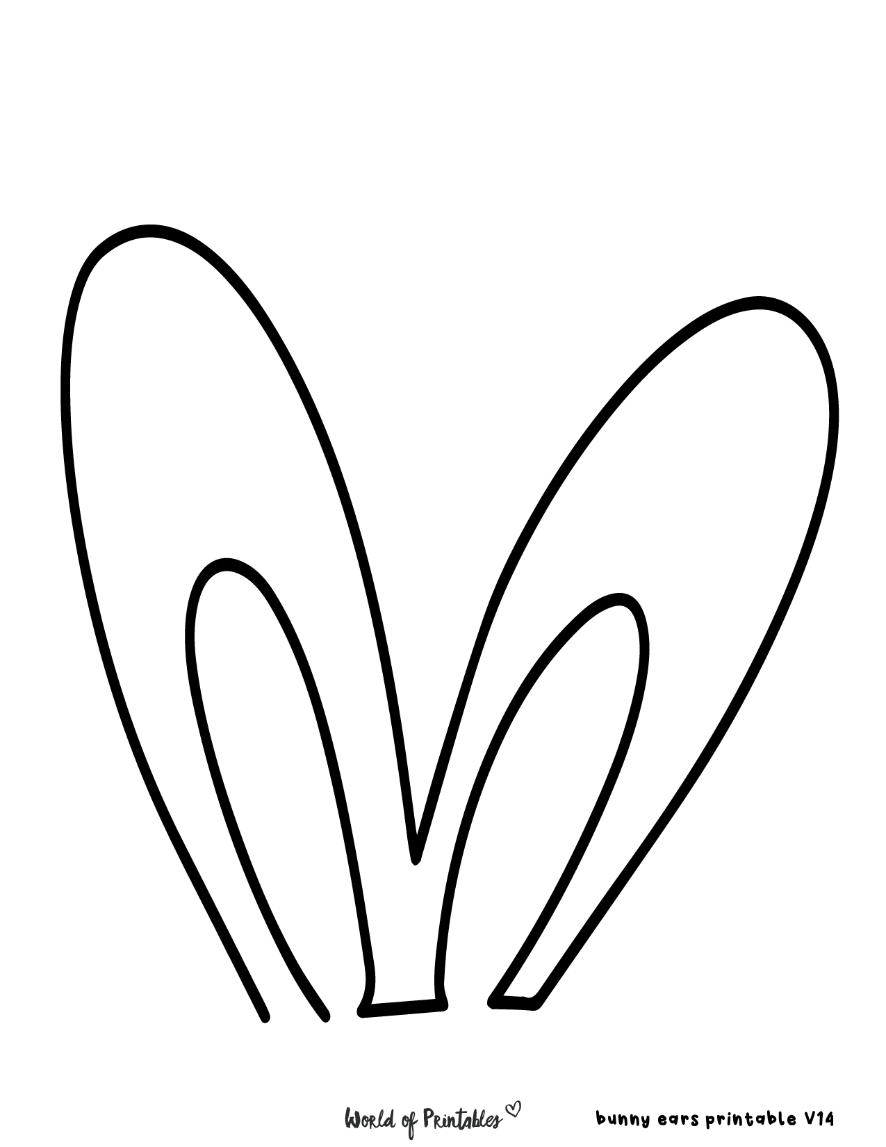 152+ Bunny Ear Coloring Pages Printable 7