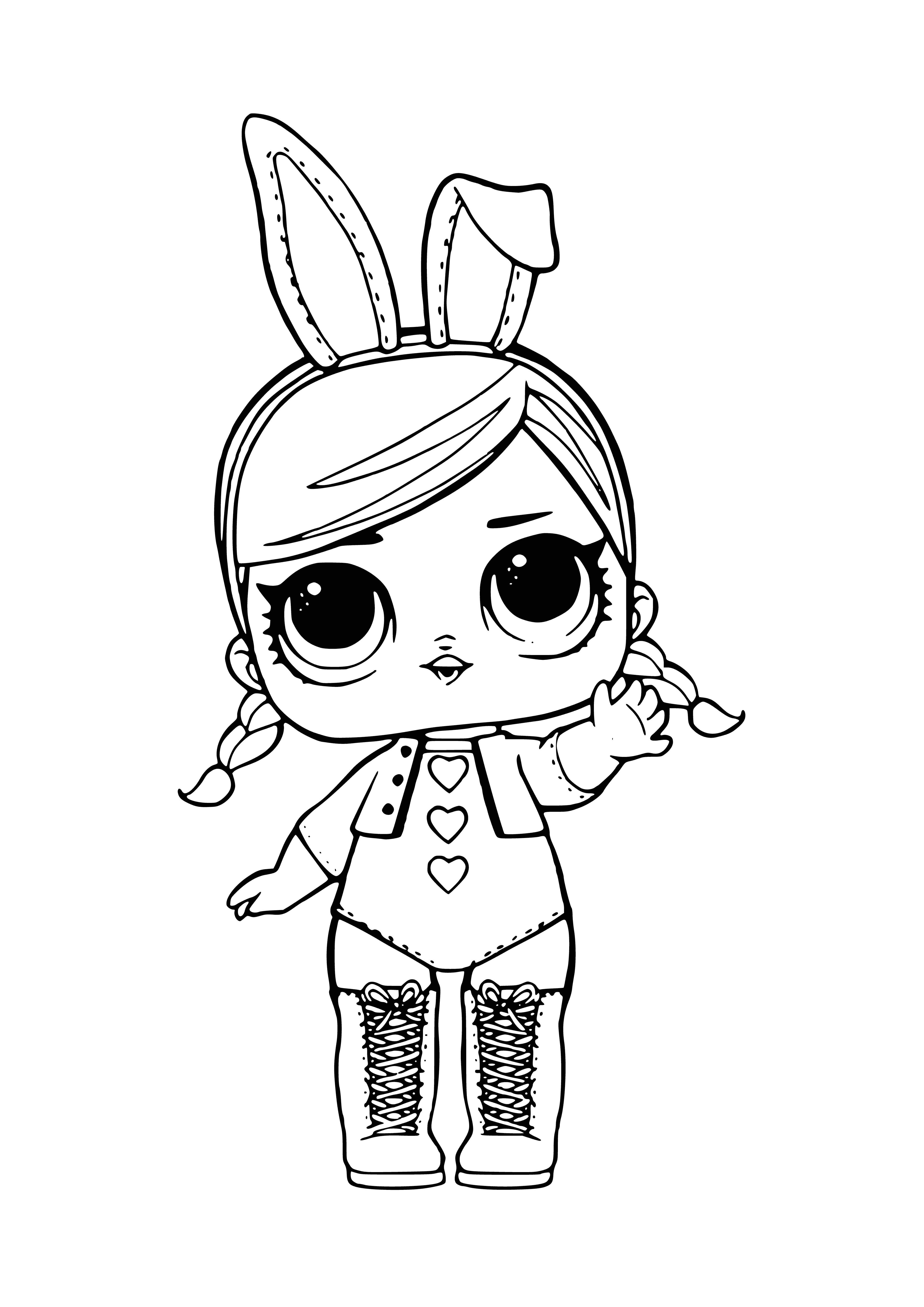 152+ Bunny Ear Coloring Pages Printable 70